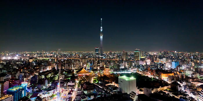 Ночной вид на Токио, Tokyo Skytree